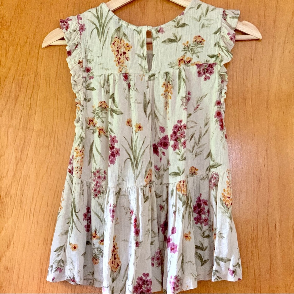 American Eagle Floral Airy Tank Top Shirt Blouse - Picture 5 of 5